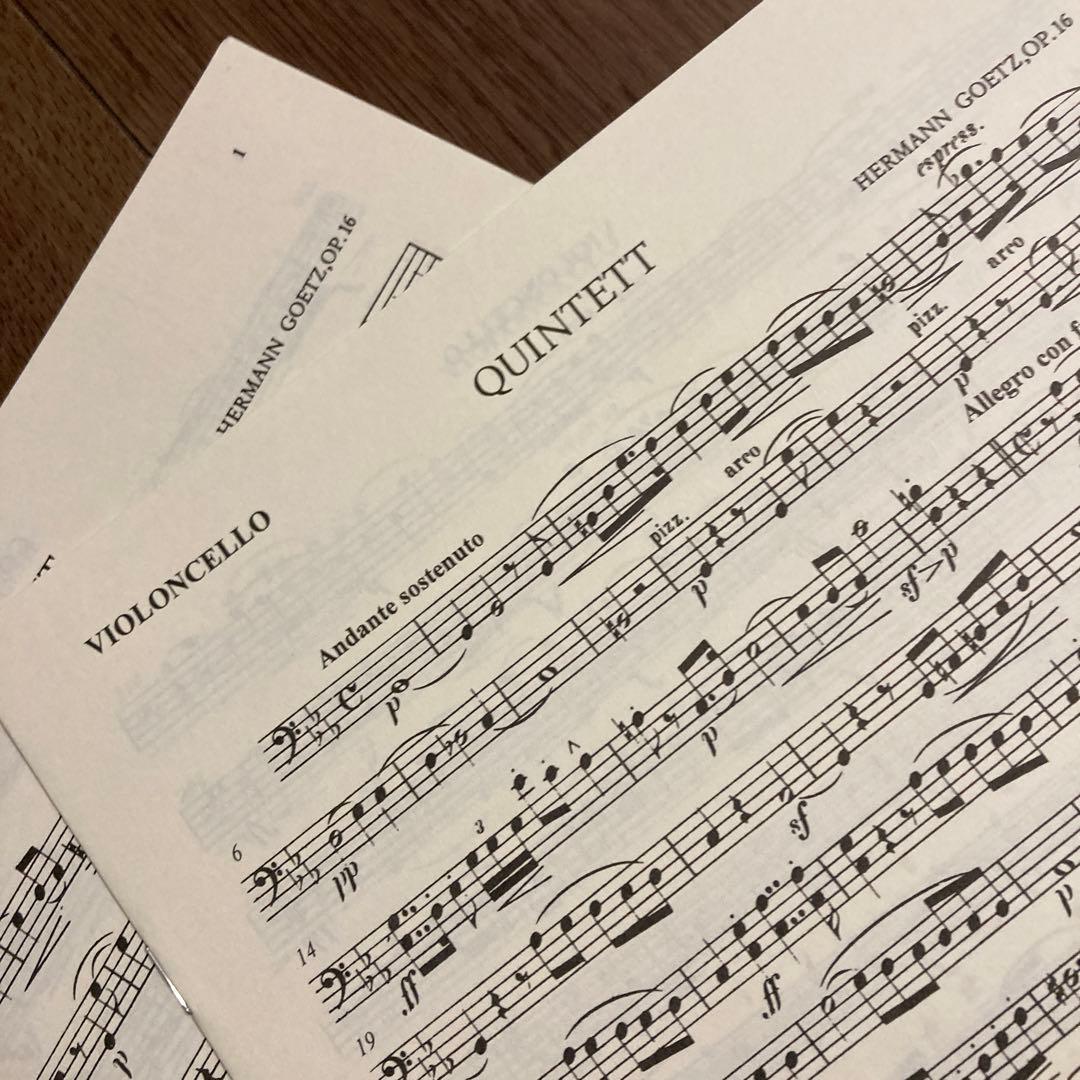 アート・デザイン・音楽 HERMANN GOETZ/ QUINTET c mool Op.16