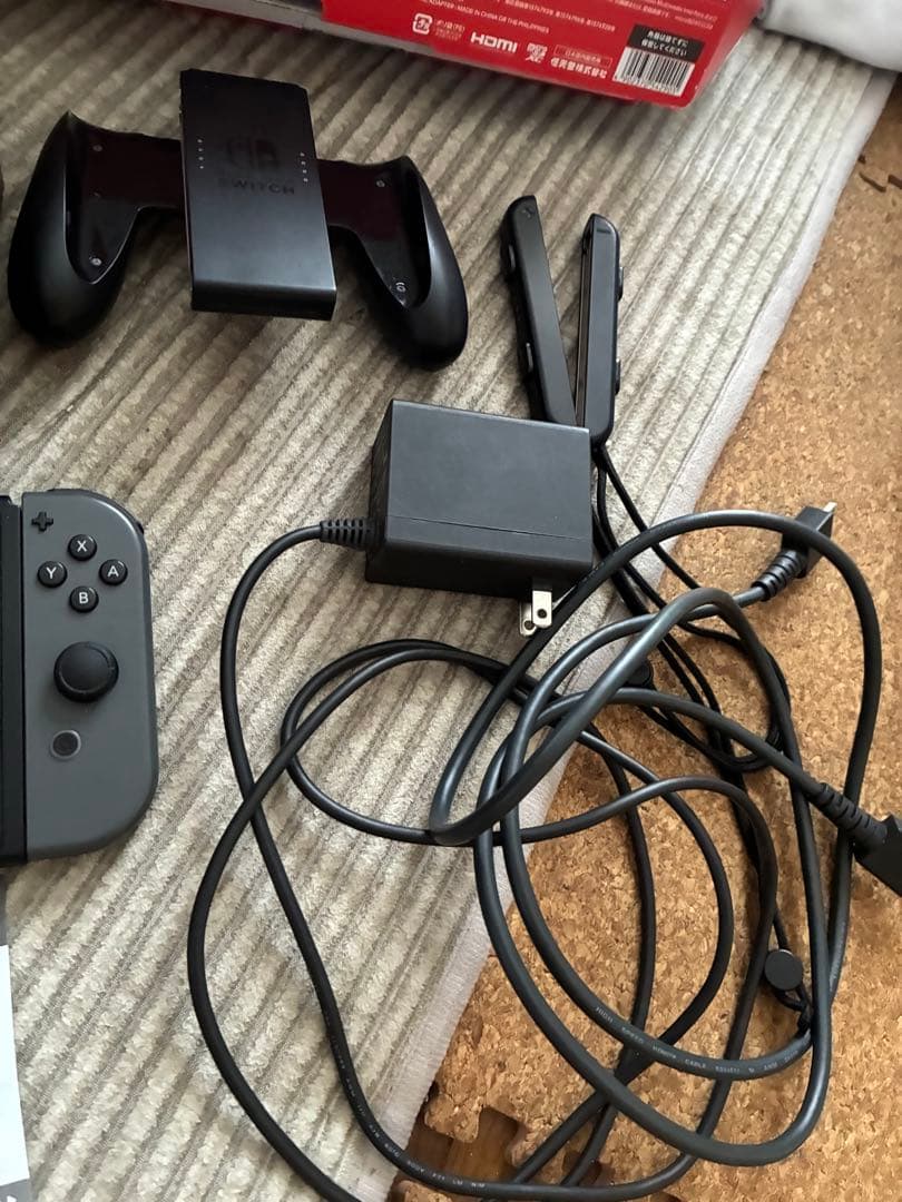 Nintendo Switch グレー 黒　本体 付属品付き