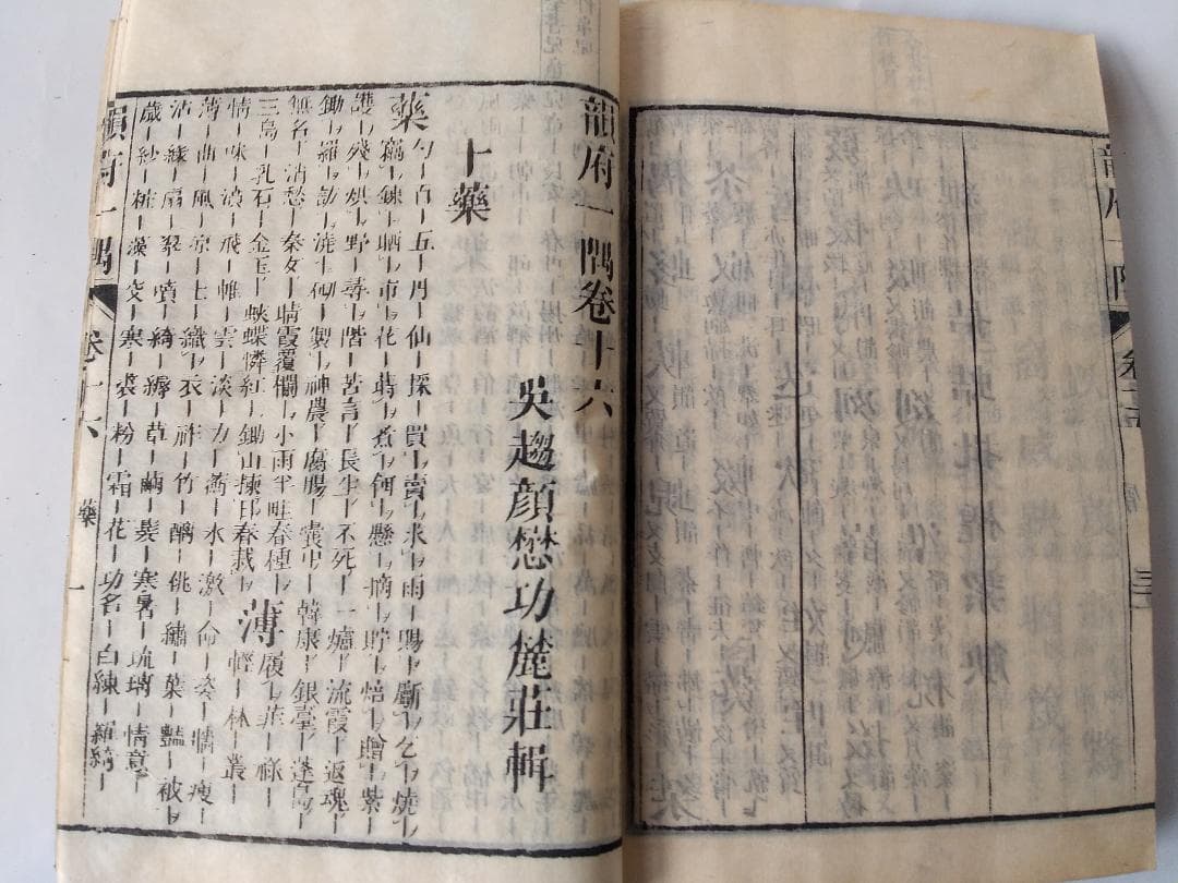 『 韻府一隅 全 』呉趨顔懋功麓莊 輯 朱翠峯・華安愚同輯 養賢堂藏板 文化11