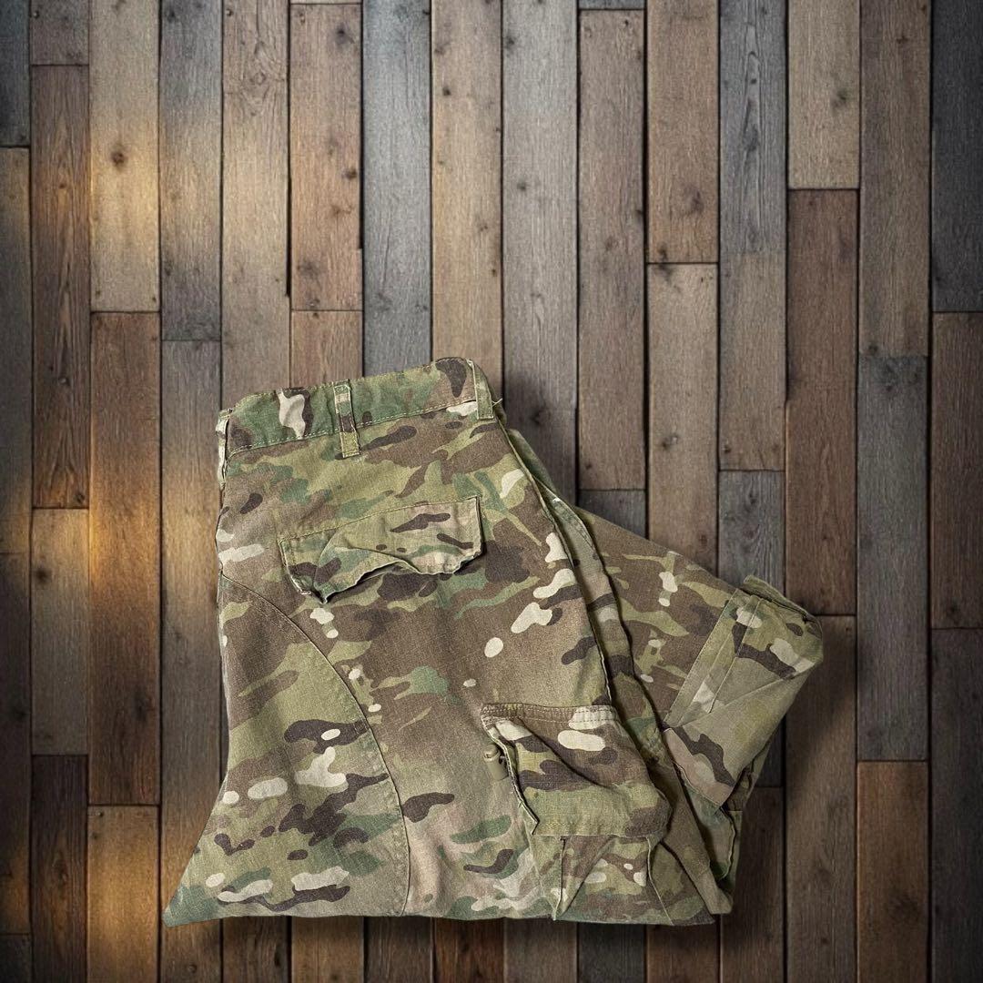 カ*ェ様 US ARMY 米軍 マルチカム 難燃 ダブルニー ミリタリーカーゴパ