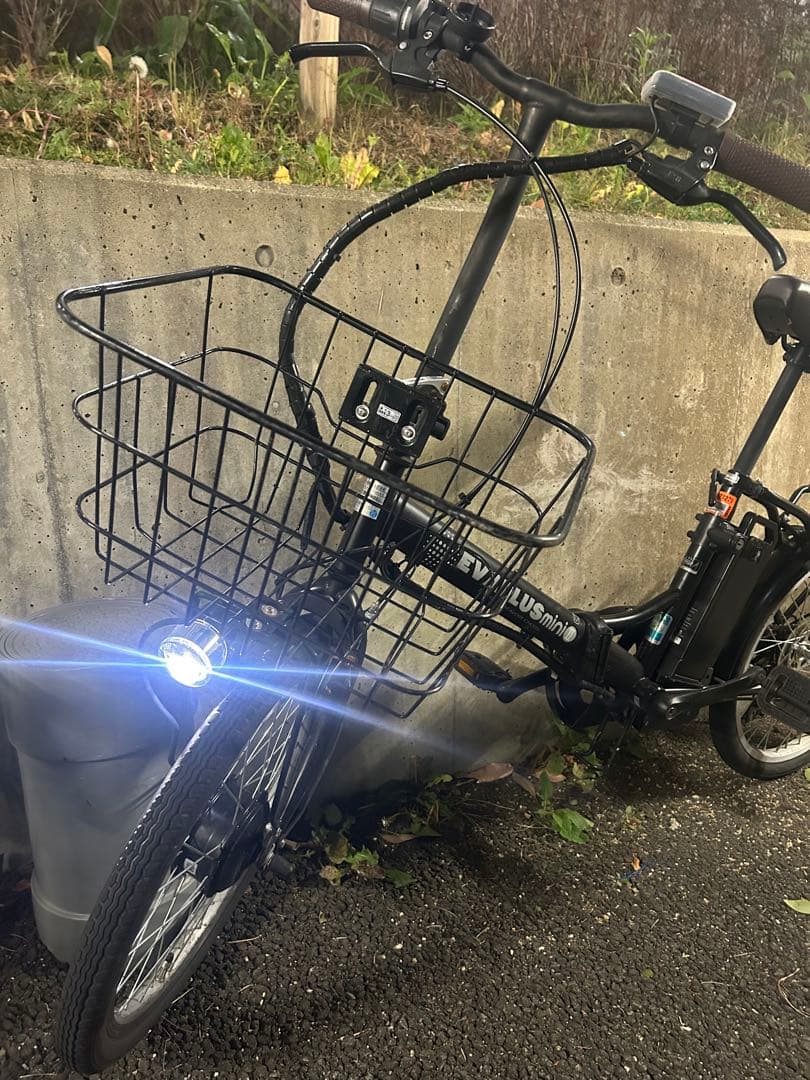 電動アシスト自転車 ブラック Eva plus mini