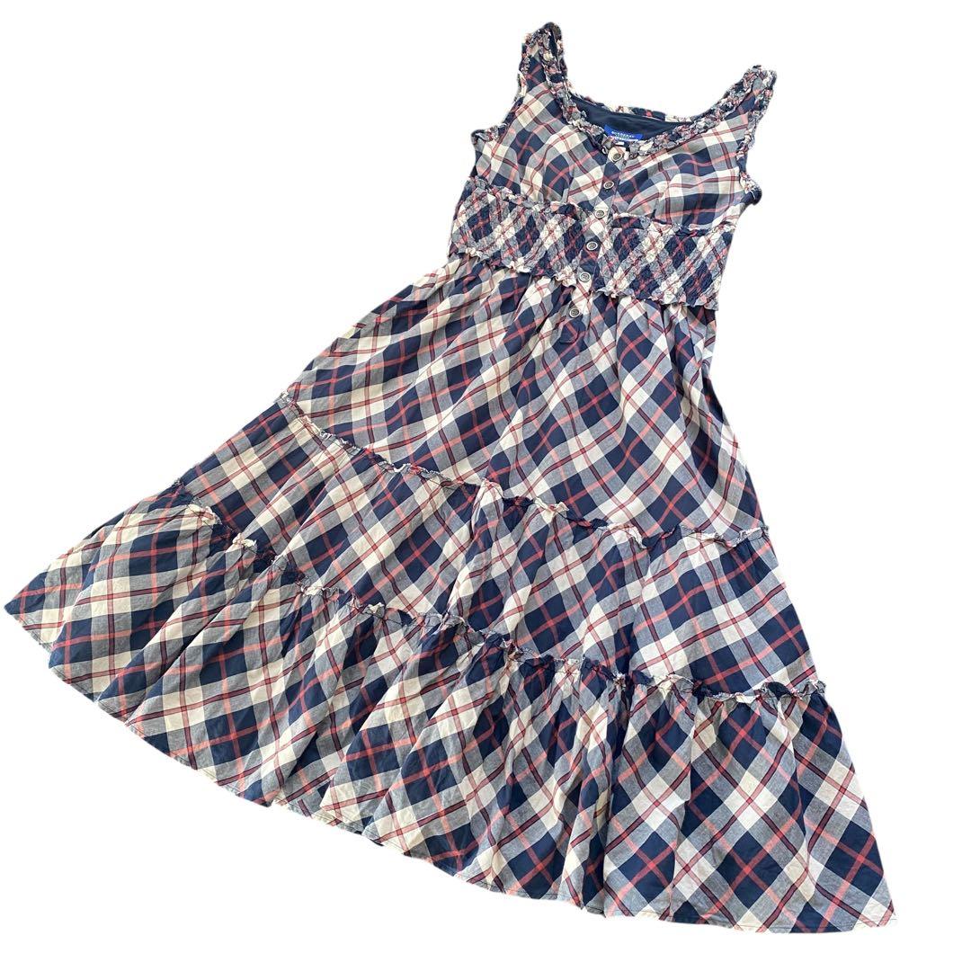 美品　BURBERRY BLUE LABEL 38 ワンピース　チェック