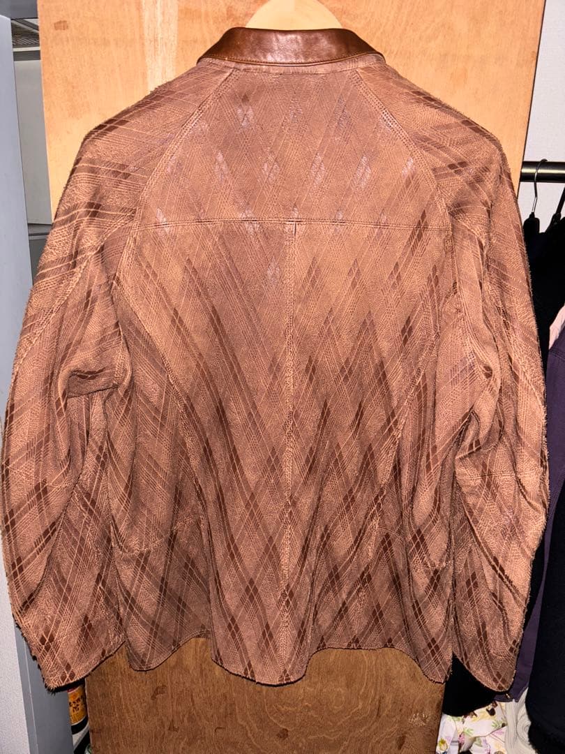 ジャケット・アウター SUGARHILL SLICED LEATHER COVERALLS