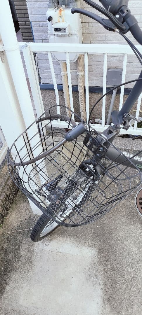 折りたたみ自転車 バスケット付き