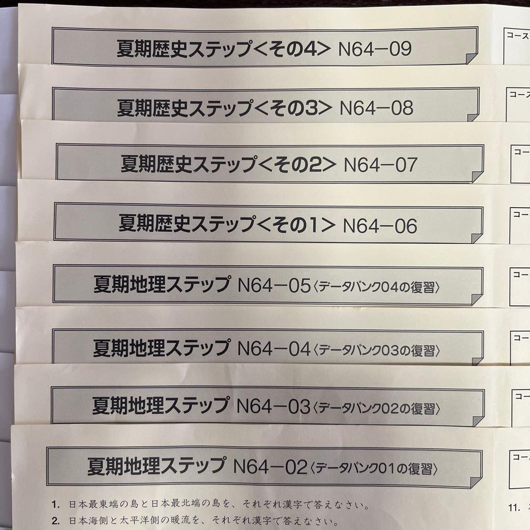 サピックス SAPIX 6年　社会　デイリー　SS ウィークリー