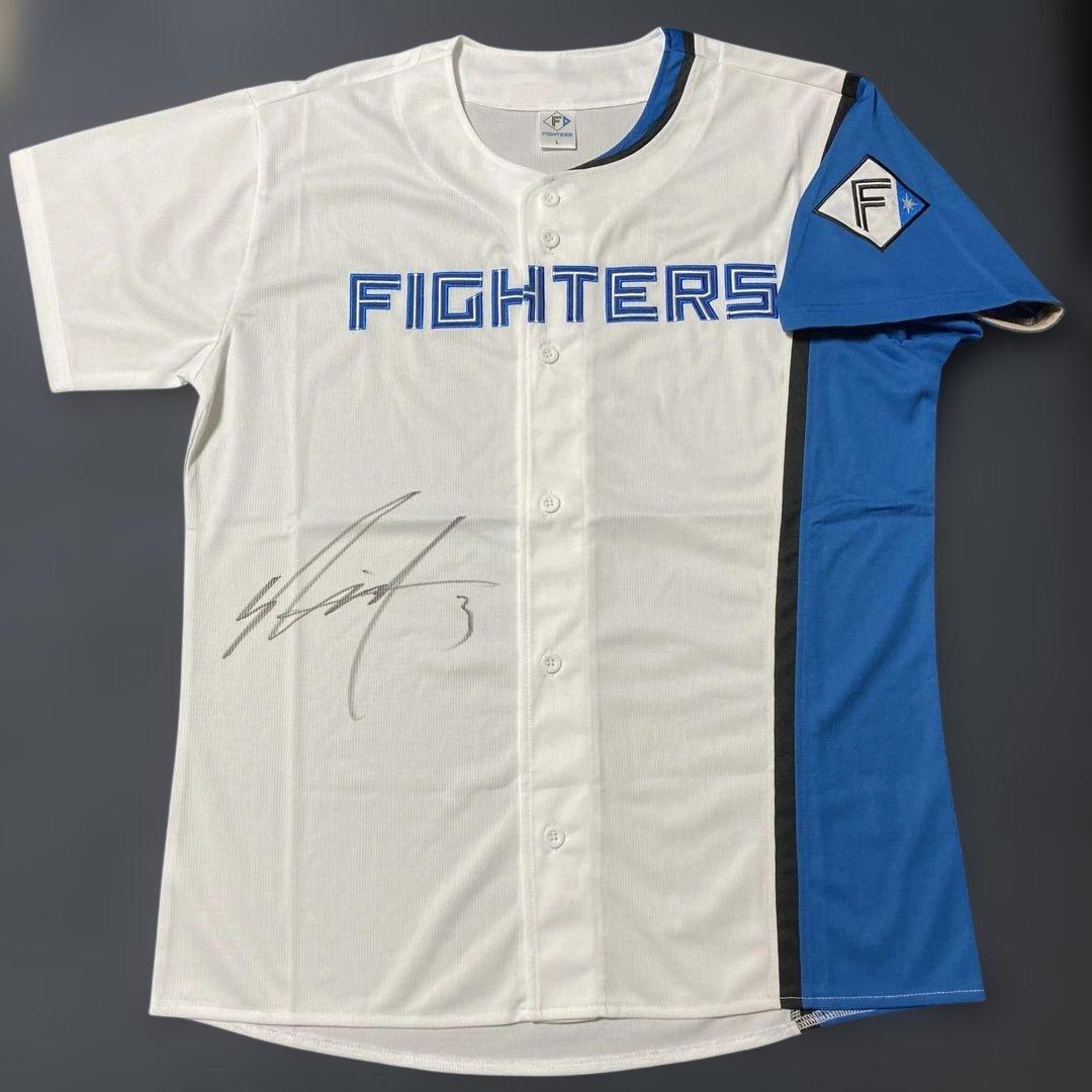 #3 郡司 裕也　日本ハムファイターズ 直筆サイン入 レプリカ ユニフォーム L
