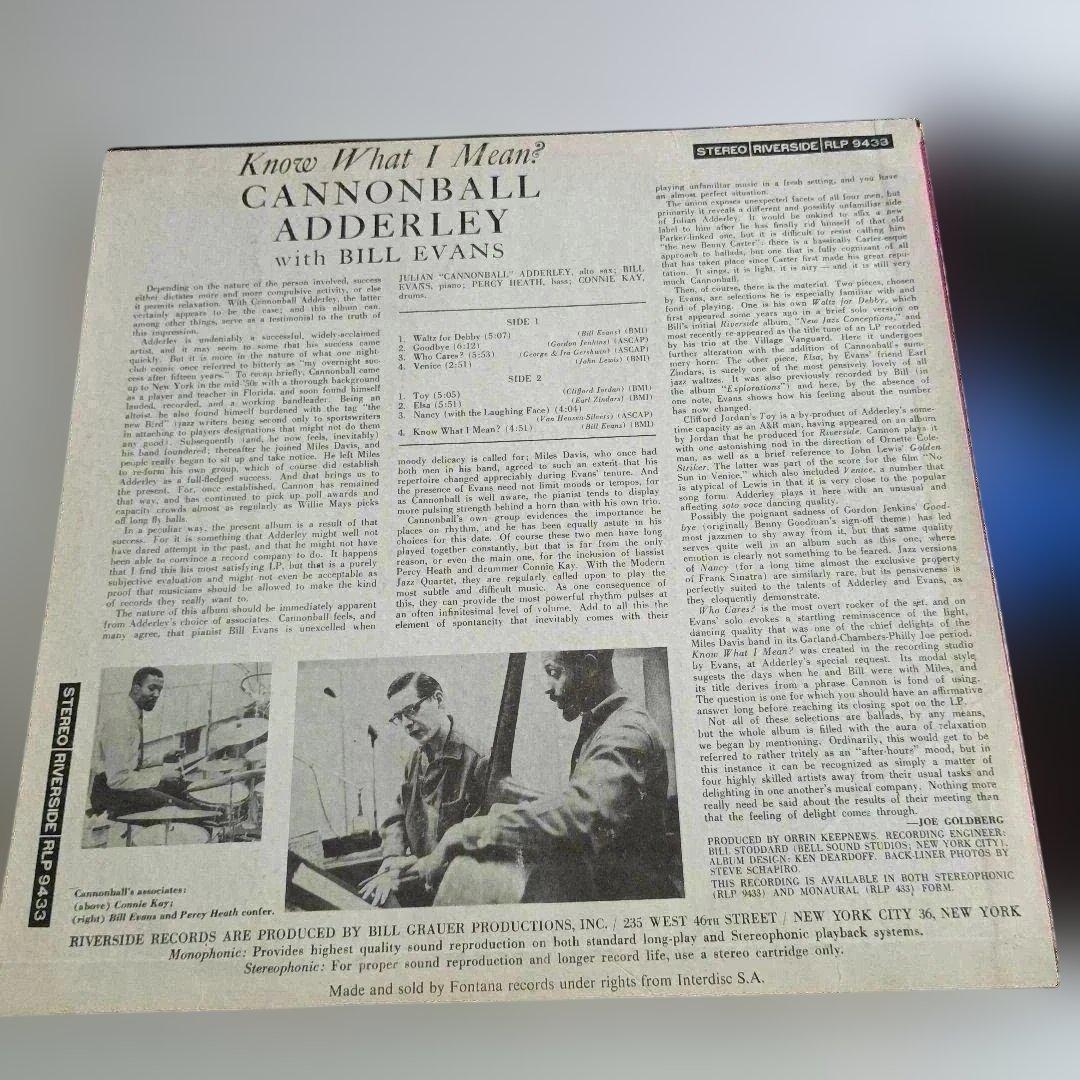 洋楽 Cannonball Adderley Know What I Mean