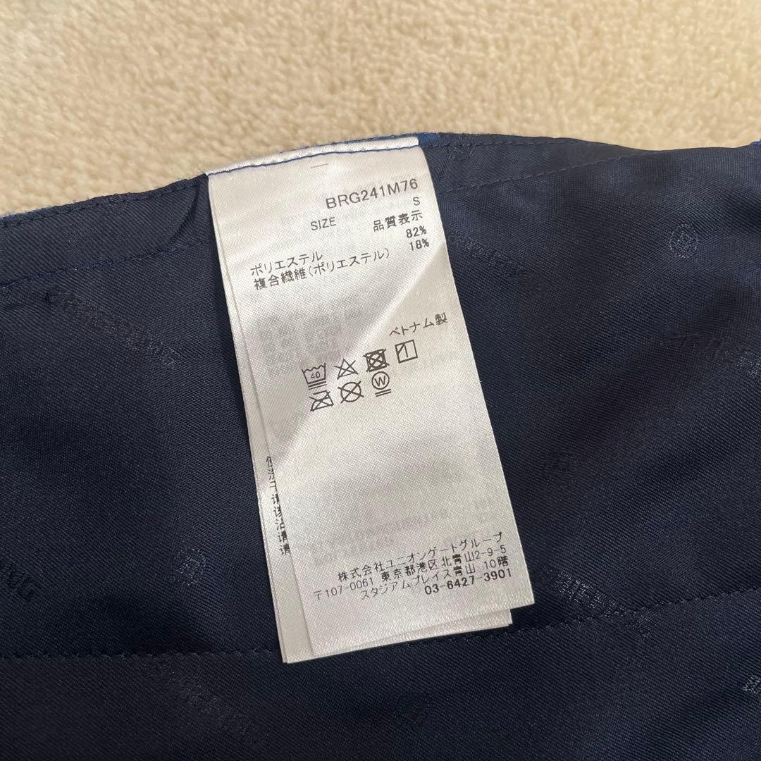 新品★27,500円 メンズS BRIEFING カモフラショートパンツ 青黒