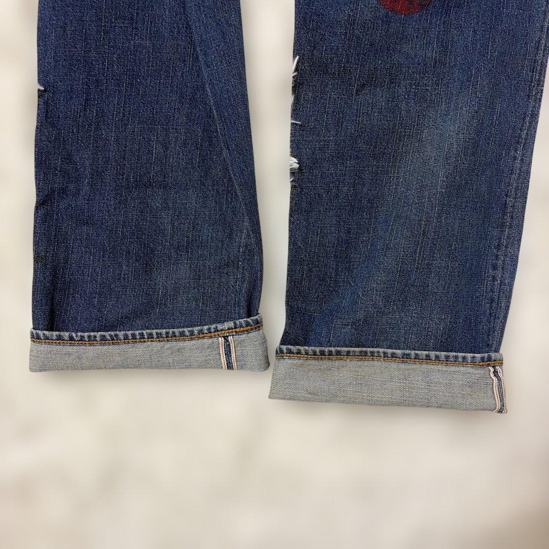よ*た様 【EVISU】希少サイズ38✖️34 デニムジーンズ　赤カモメ　ダブル