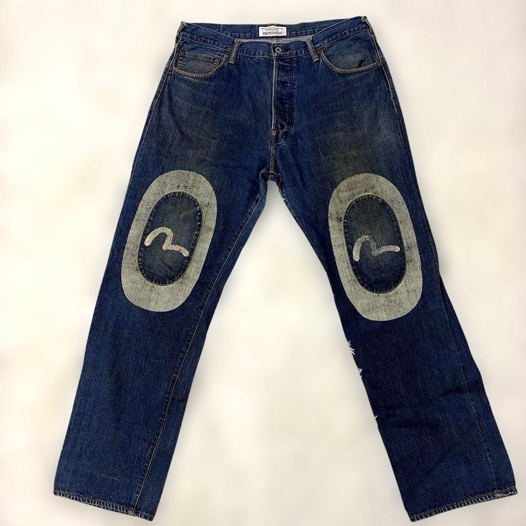 よ*た様 【EVISU】希少サイズ38✖️34 デニムジーンズ　赤カモメ　ダブル