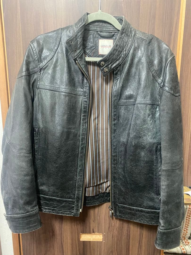 CERRUTI　セルッティ　未使用品　馬革　革ジャン　レザージャケット　M
