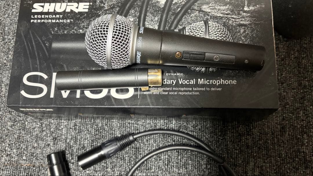 shure sm58 （マイクプリCP csb1付き）