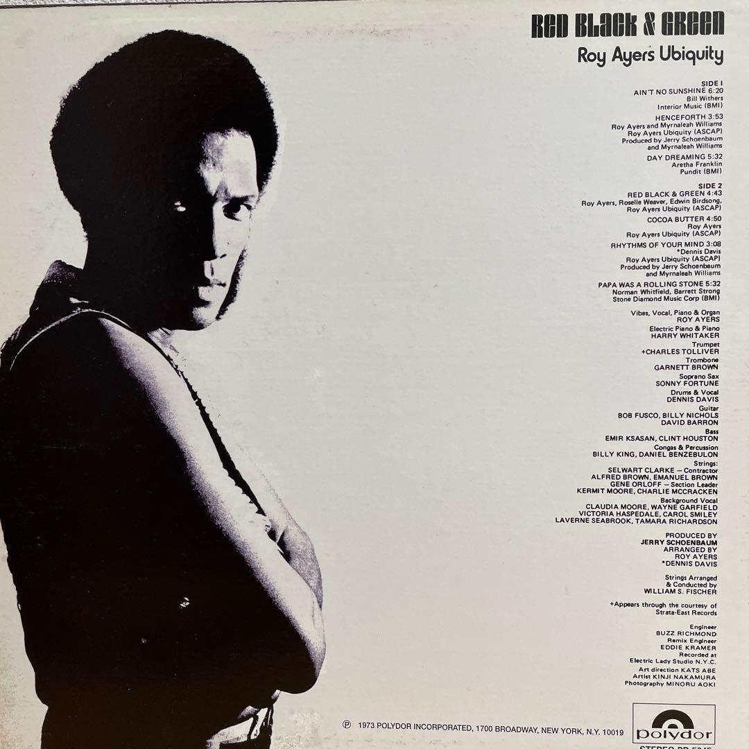 洋楽 Roy Ayers Ubiquity RED BLACK & GREEN