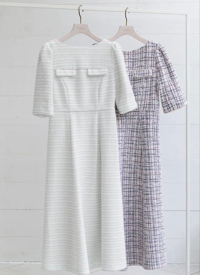 ハーリップトゥ Charlotte Tweed Dress