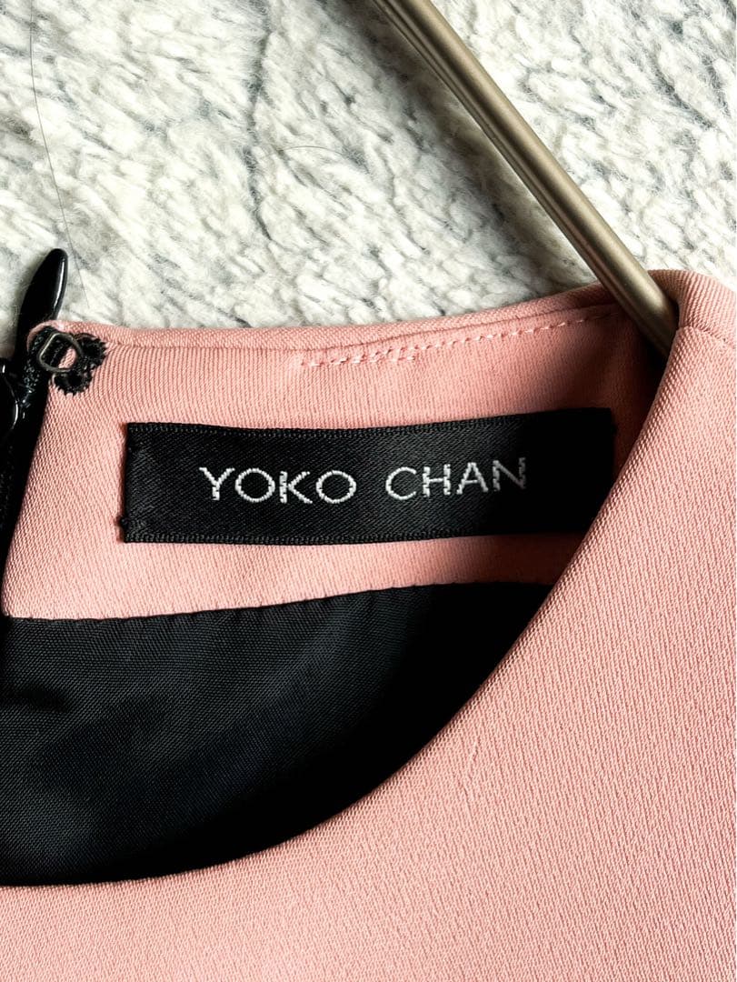 【YOKO CHAN】バルーンドレス キャップスリーブワンピース コーラルピンク