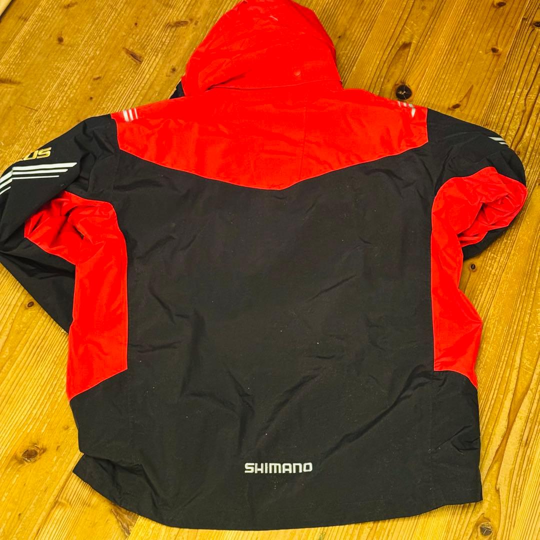 【希少2XL】シマノ NEXUS・DSレインスーツ RA-118N 補修あり美品