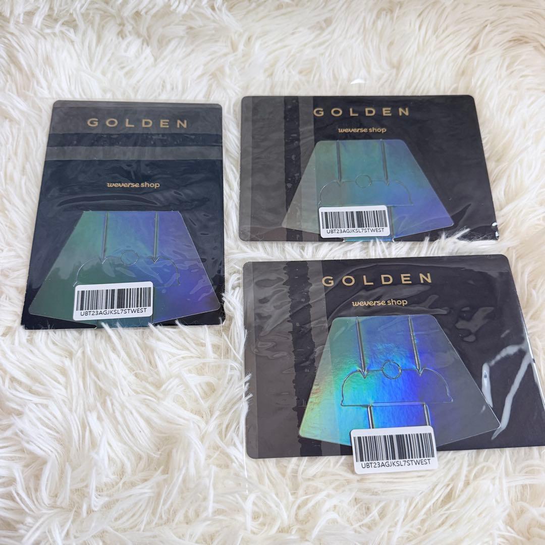 【新品未開封】BTS Jungkook GOLDEN アルバム 3形態 特典付き