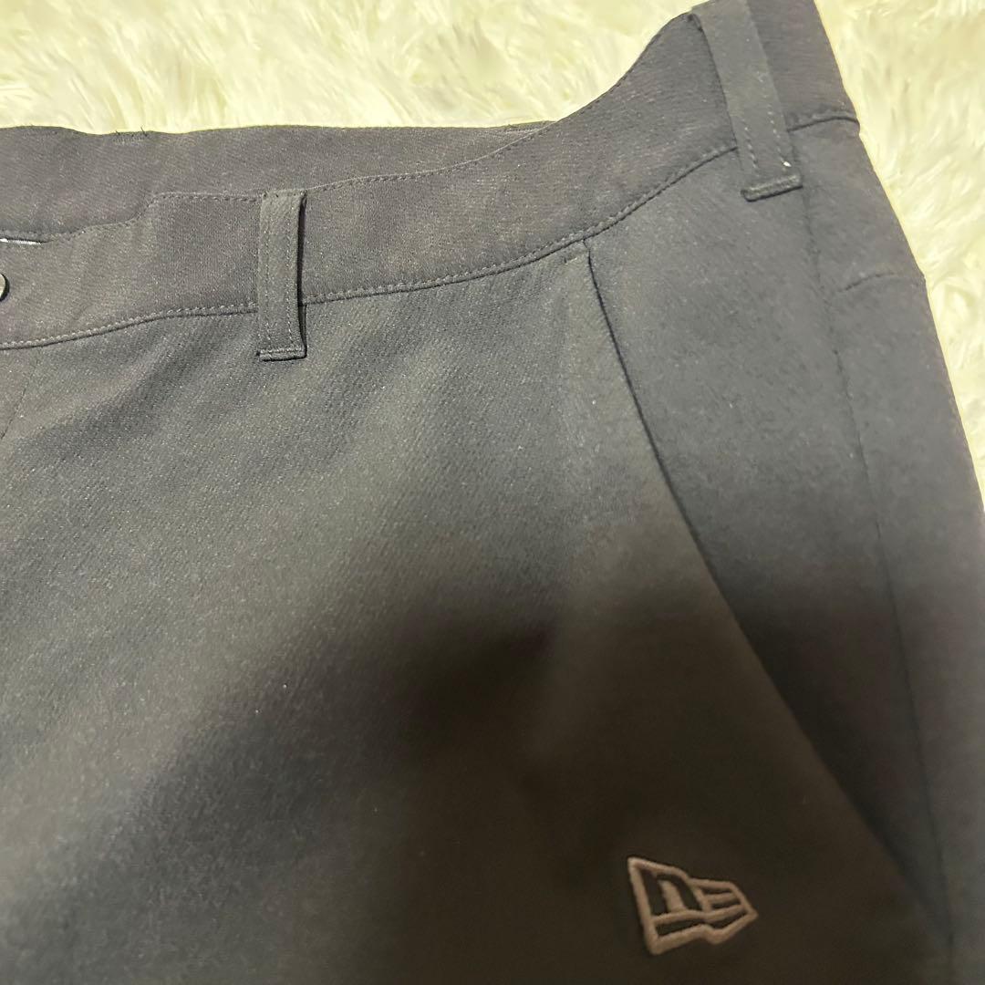 【NEW ERA】テーパードストレッチ ナイロンパンツ ブラックXXLサイズ