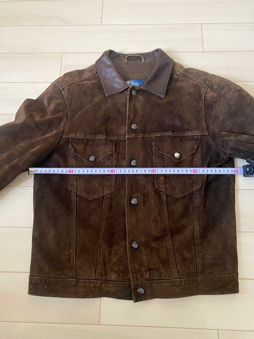(希少)90s Ralph Lauren スエードトラッカージャケット　Sサイズ