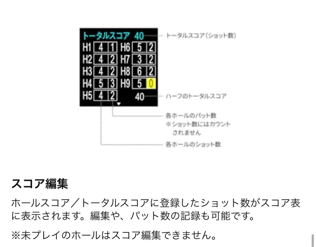 THE GOLF WATCH NORM II GPSナビ