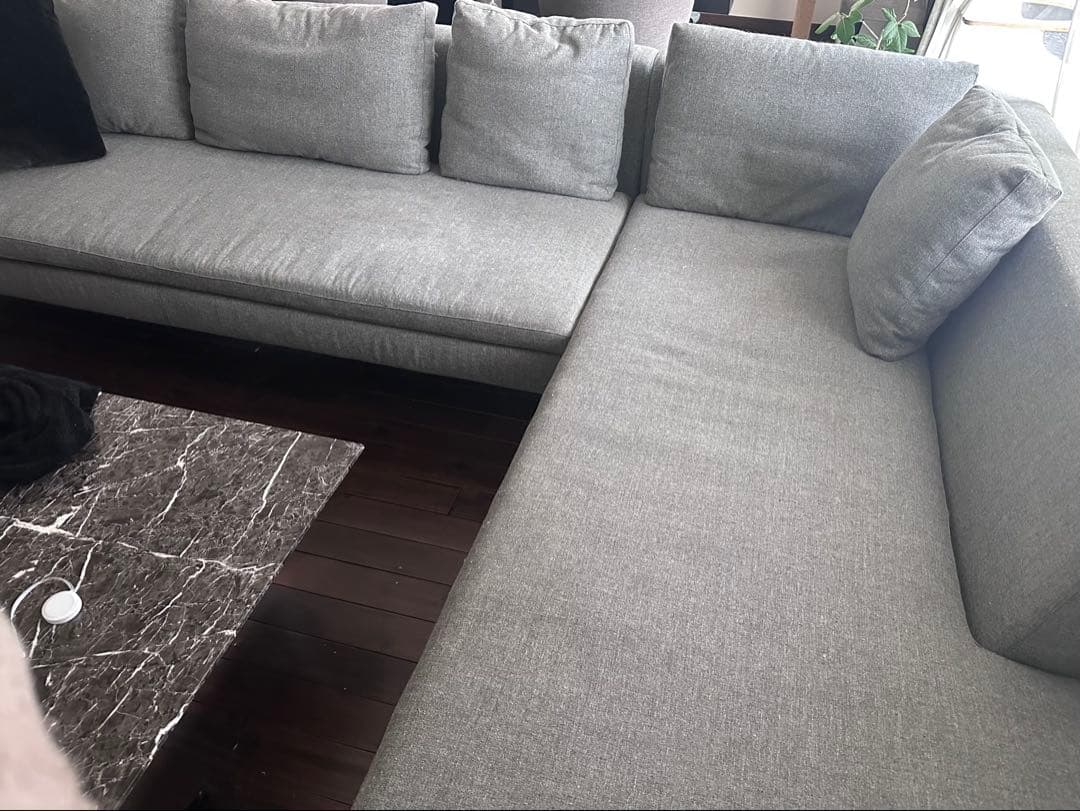 B&B ITALIA CHARLES グレー コーナーソファ　右側