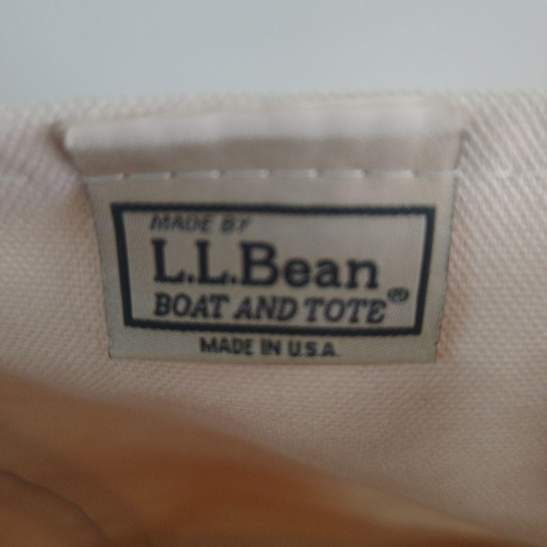 L.L Bean オープントートバッグ 生成り×ネイビー MADE IN USA
