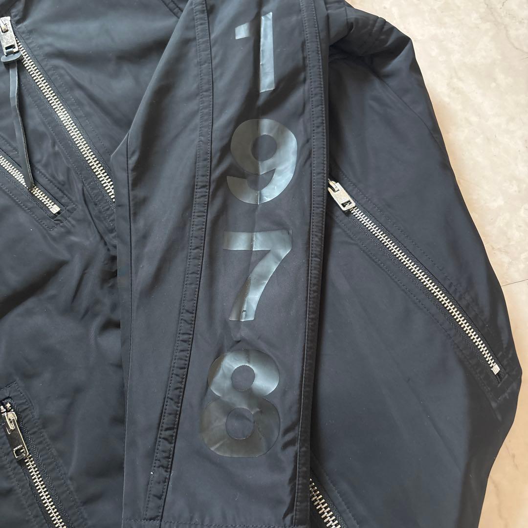 お値下げ‼︎美品DIESEL シングルライダース ナイロンジャケット M黒