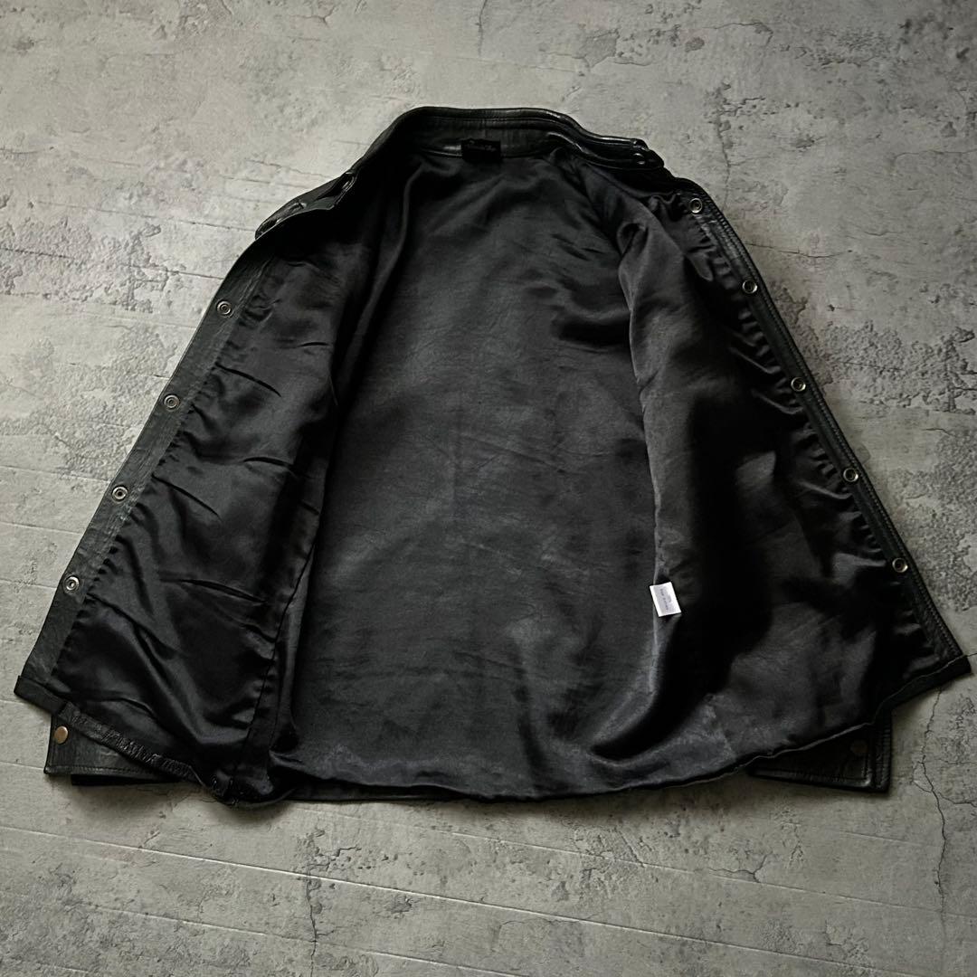 美品 FLEUR-DE-LYS 本革 ラムレザー シャツ ジャケット