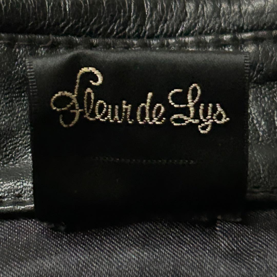 美品 FLEUR-DE-LYS 本革 ラムレザー シャツ ジャケット
