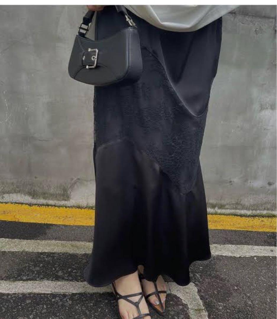 AMERI Vintage レースワンピース ドレス 黒 結婚式　アメリ