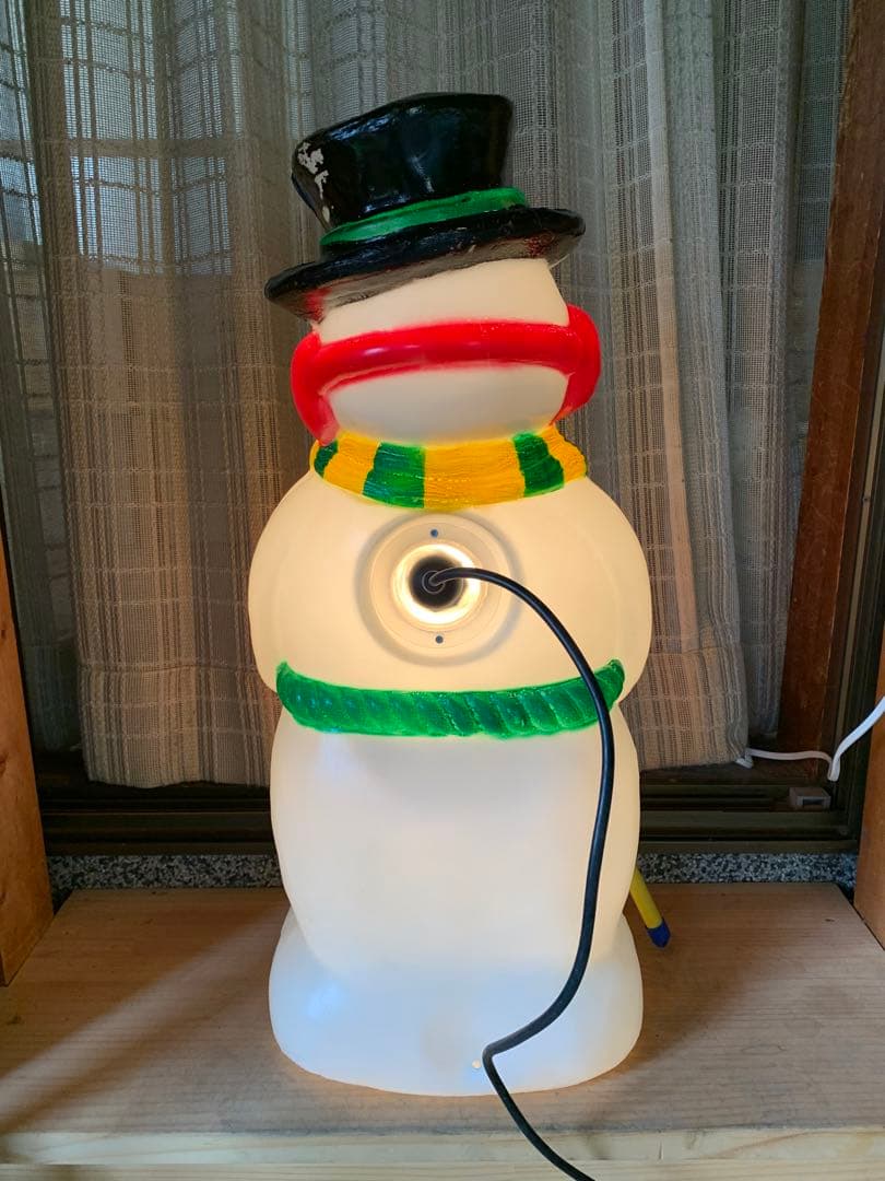 クリスマス　ライトスノーマン