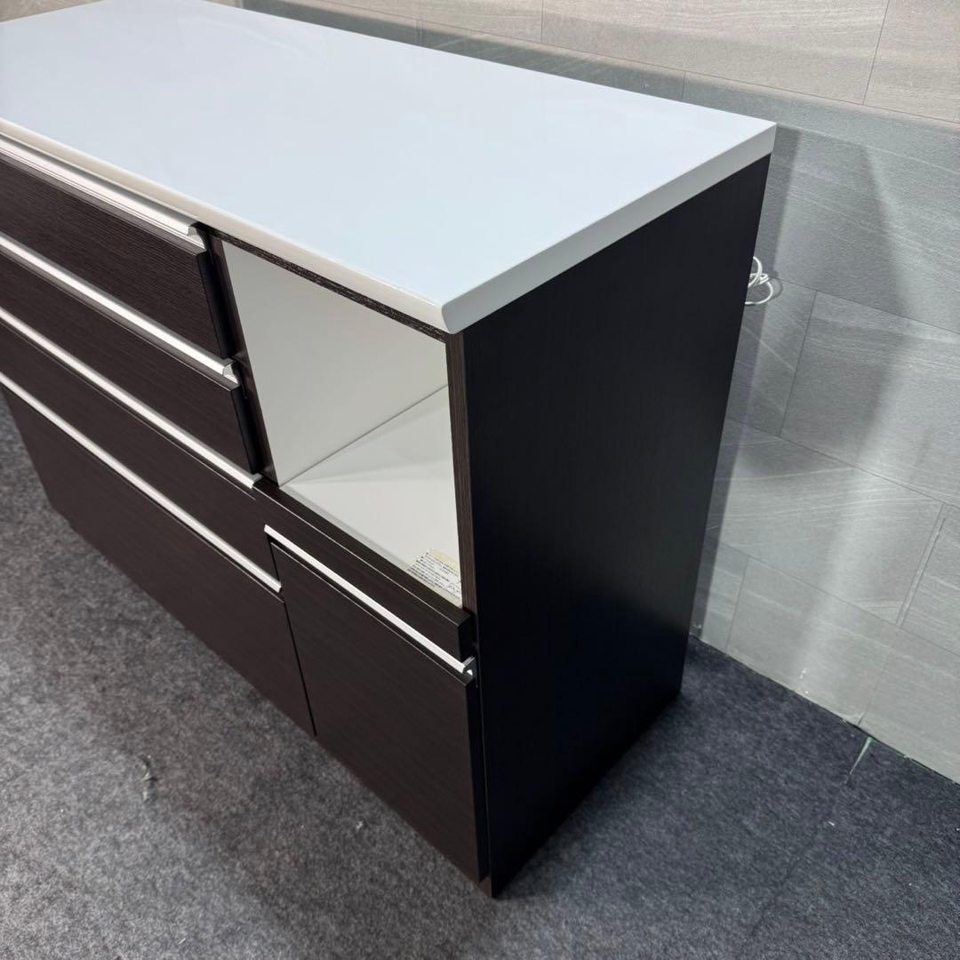 ニトリ キッチンカウンター レジューム 幅120cm 食器棚 d3554