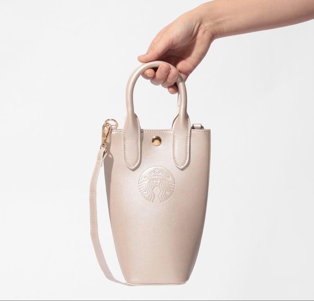 sakura ショルダーバックとステンレスボトルシェルホワイト355ml2点