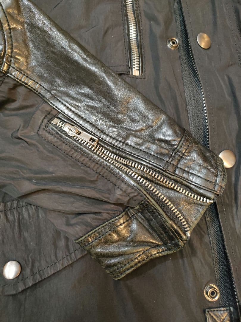 DIESEL ディーゼル ライダースジャケット レザー 切替 羊革 ブルゾン