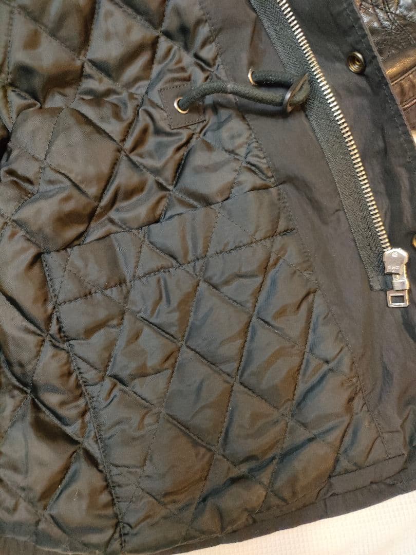 DIESEL ディーゼル ライダースジャケット レザー 切替 羊革 ブルゾン