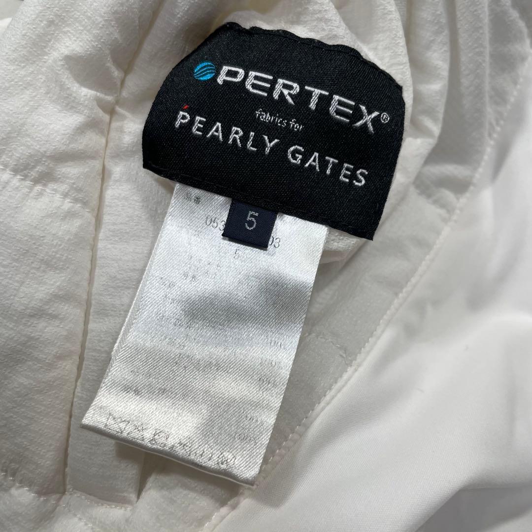 パーリーゲイツ　PERTEX リバーシブルブルゾン　アウター　ホワイト　5