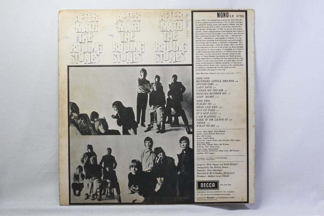 英LP The Rolling Stones Aftermath UK盤 プチ音