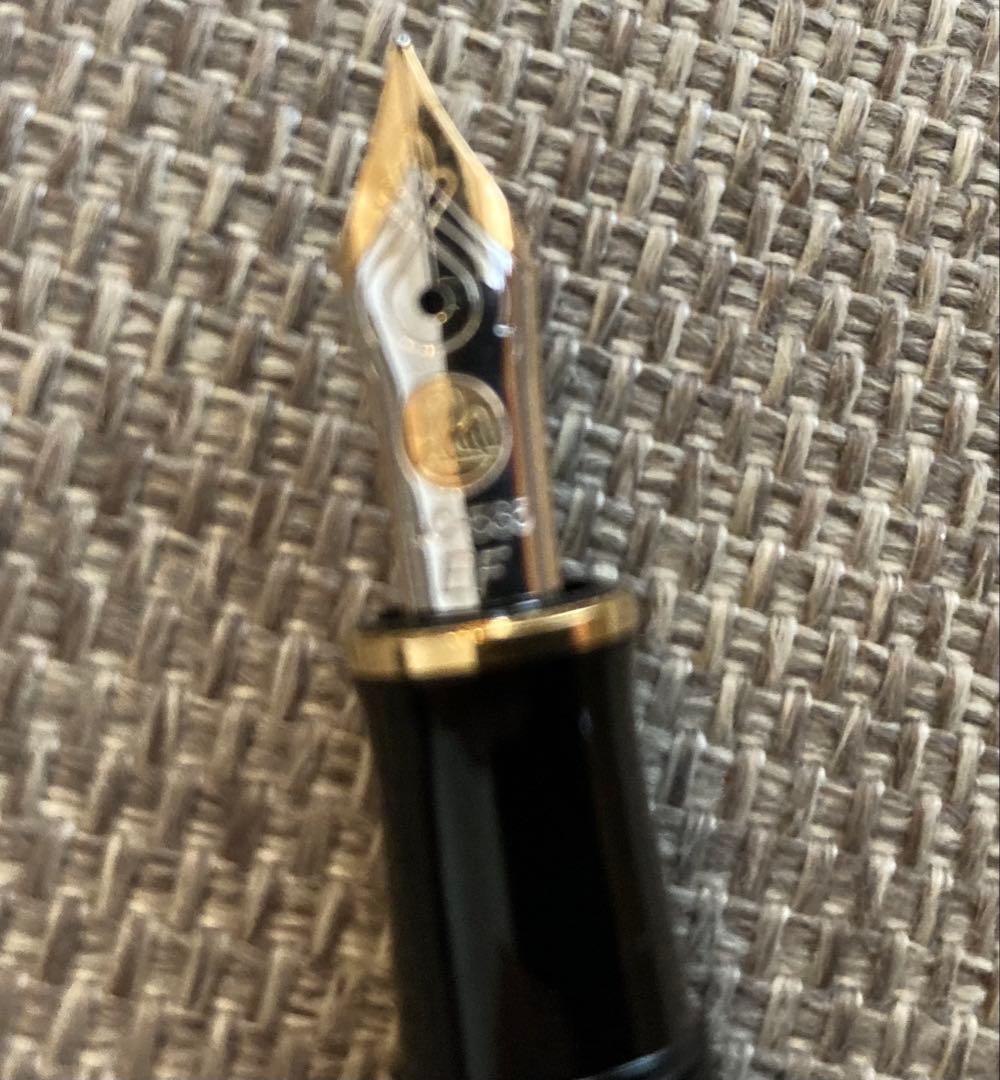 PELIKAN 万年筆 Souveranブルーストライプ ペン先14C-585