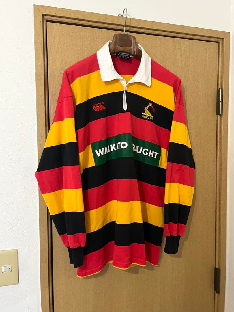 Canterbury team WAIKATO DRAUGHT☆長袖ラガーシャツ