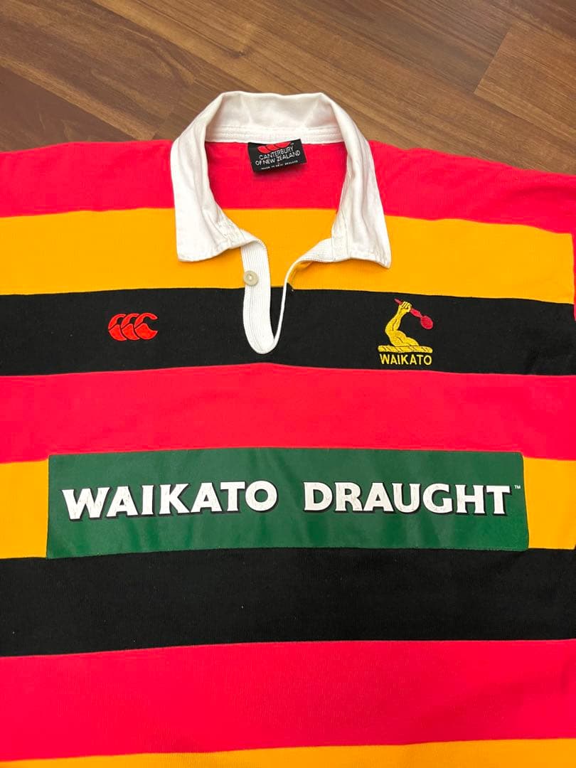 Canterbury team WAIKATO DRAUGHT☆長袖ラガーシャツ