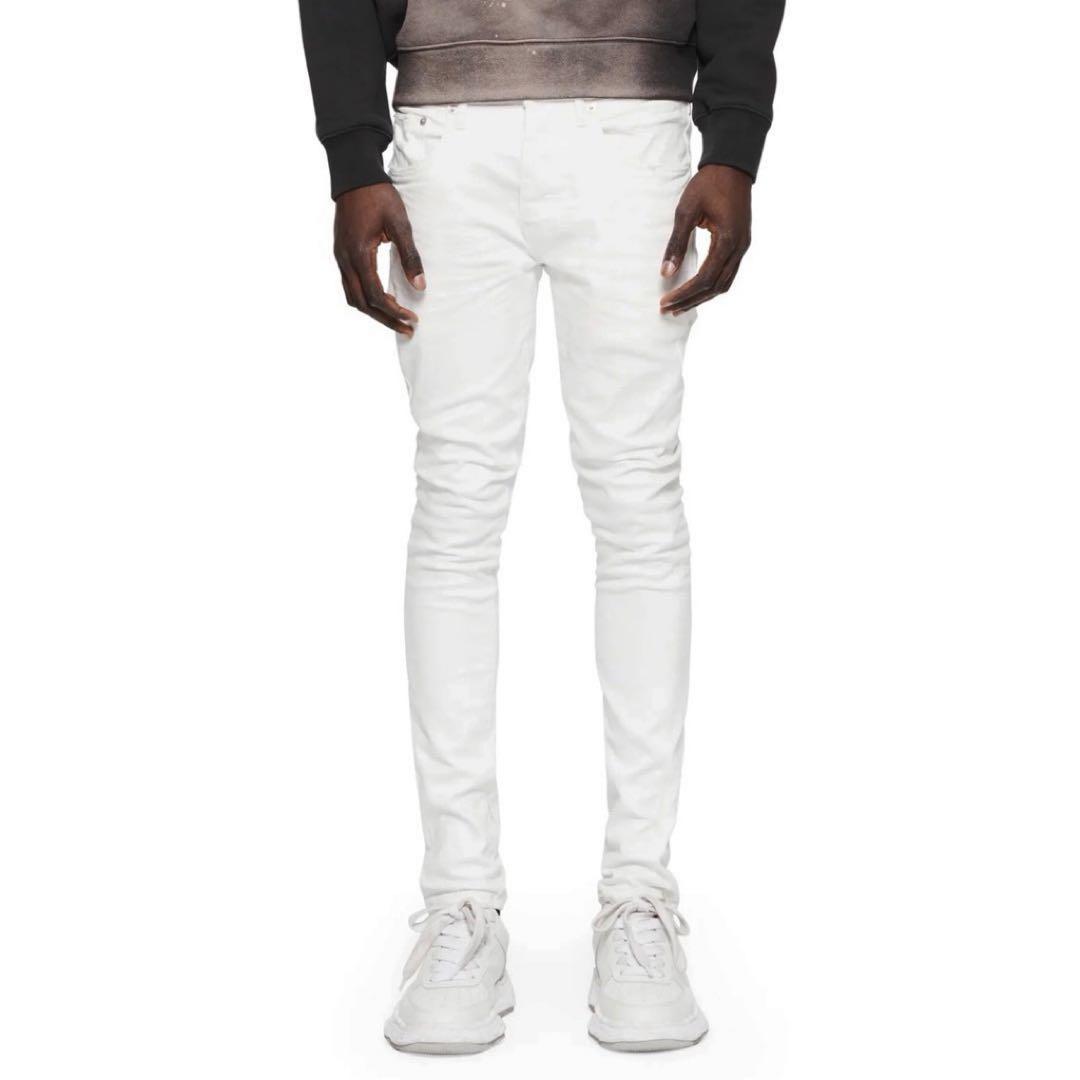 新品 PURPLE BRAND ホワイトスキニーデニム 29