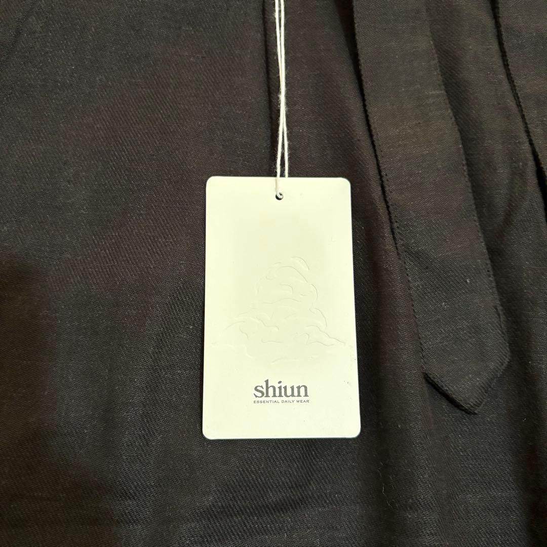 【shiun】 LINEN OPEN COLLAR JACKET & PANTS