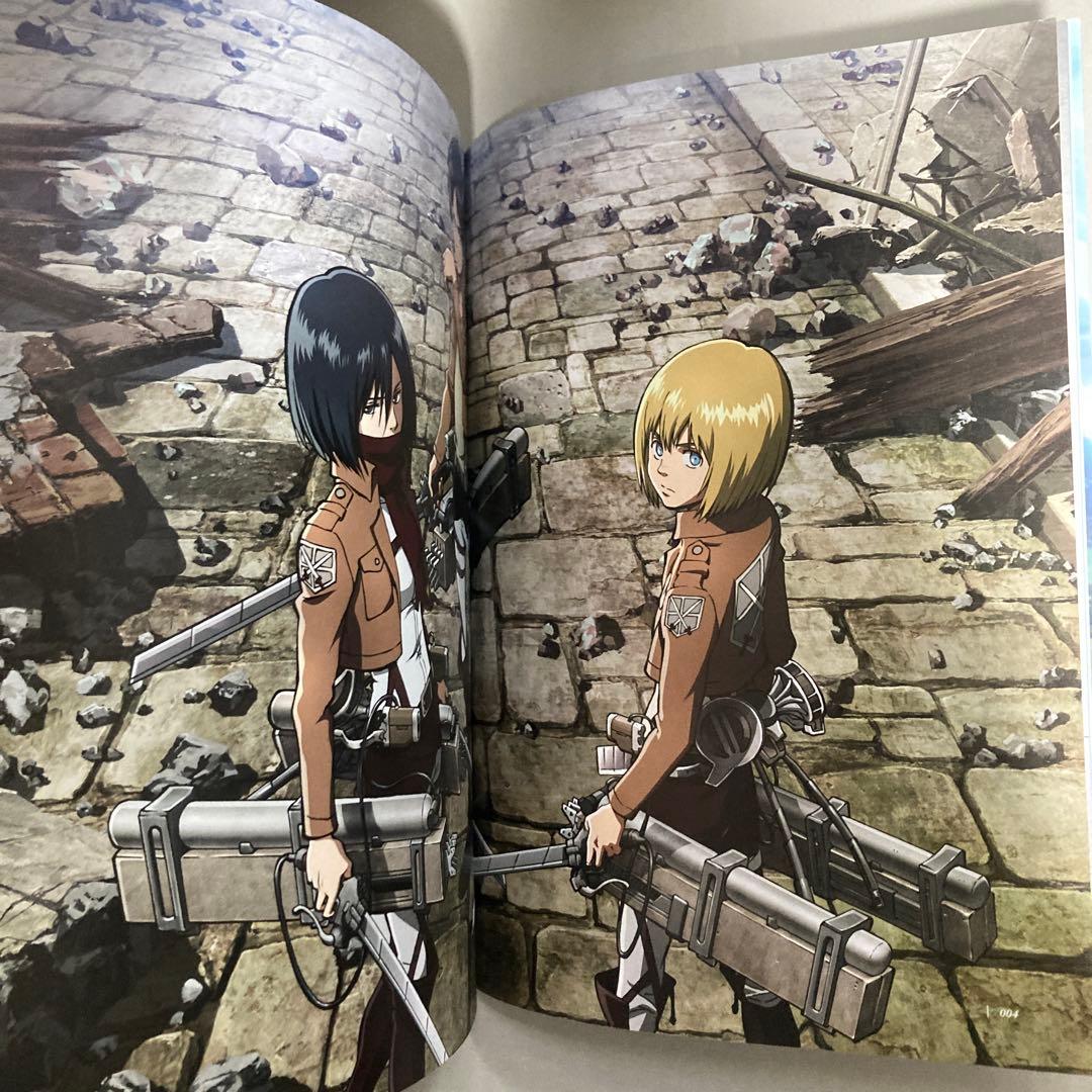 進撃の巨人 ANIME ILLUSTRATIONS イラスト集　匿名配送