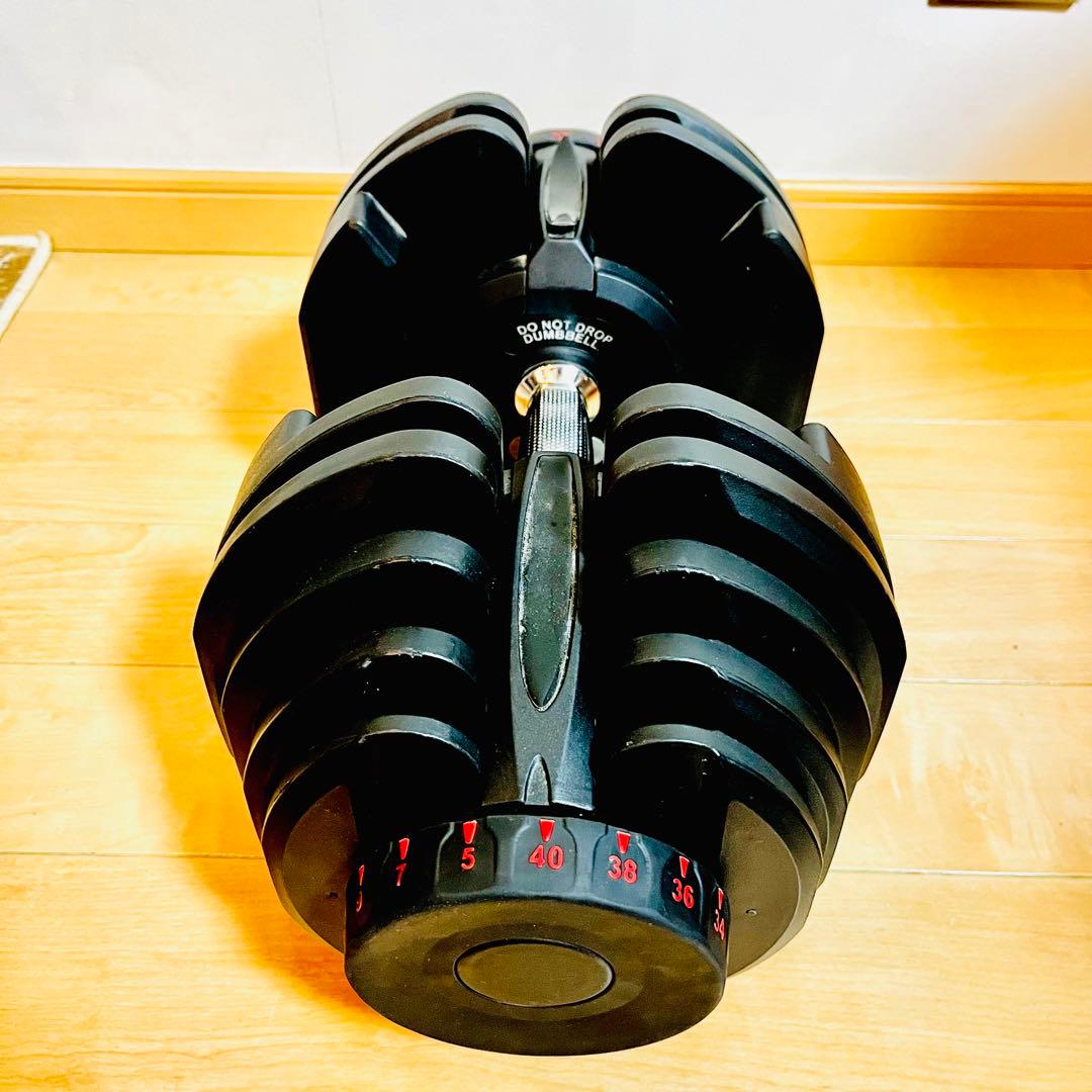 【極美品②】 可変式ダンベル 40kg 17段階調整 ダイヤル式 BARWING