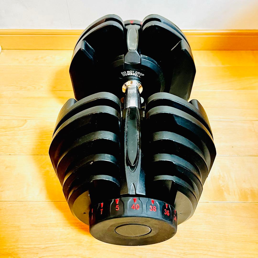 【極美品②】 可変式ダンベル 40kg 17段階調整 ダイヤル式 BARWING
