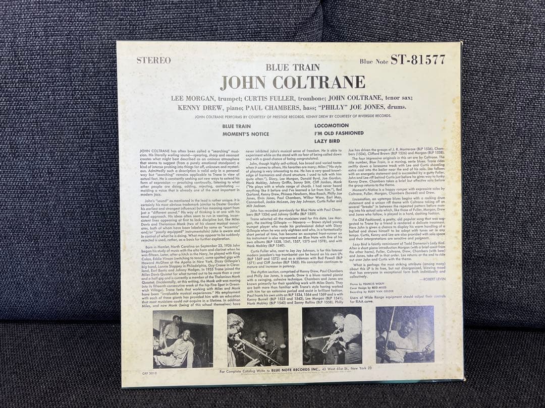 GXF3010 ジョン・コルトレーン ブルートレイン 1977年 キング盤 LP