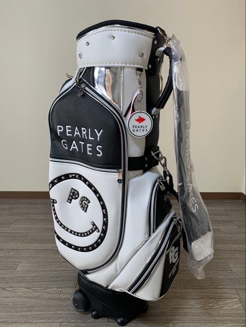 PEARLY GATES キャリー付　キャディバッグ　ブラック&シルバー