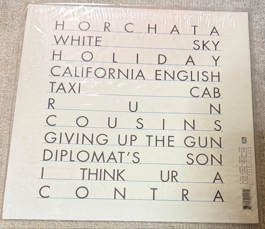 Vampire Weekend Contra 2nd LP レコード