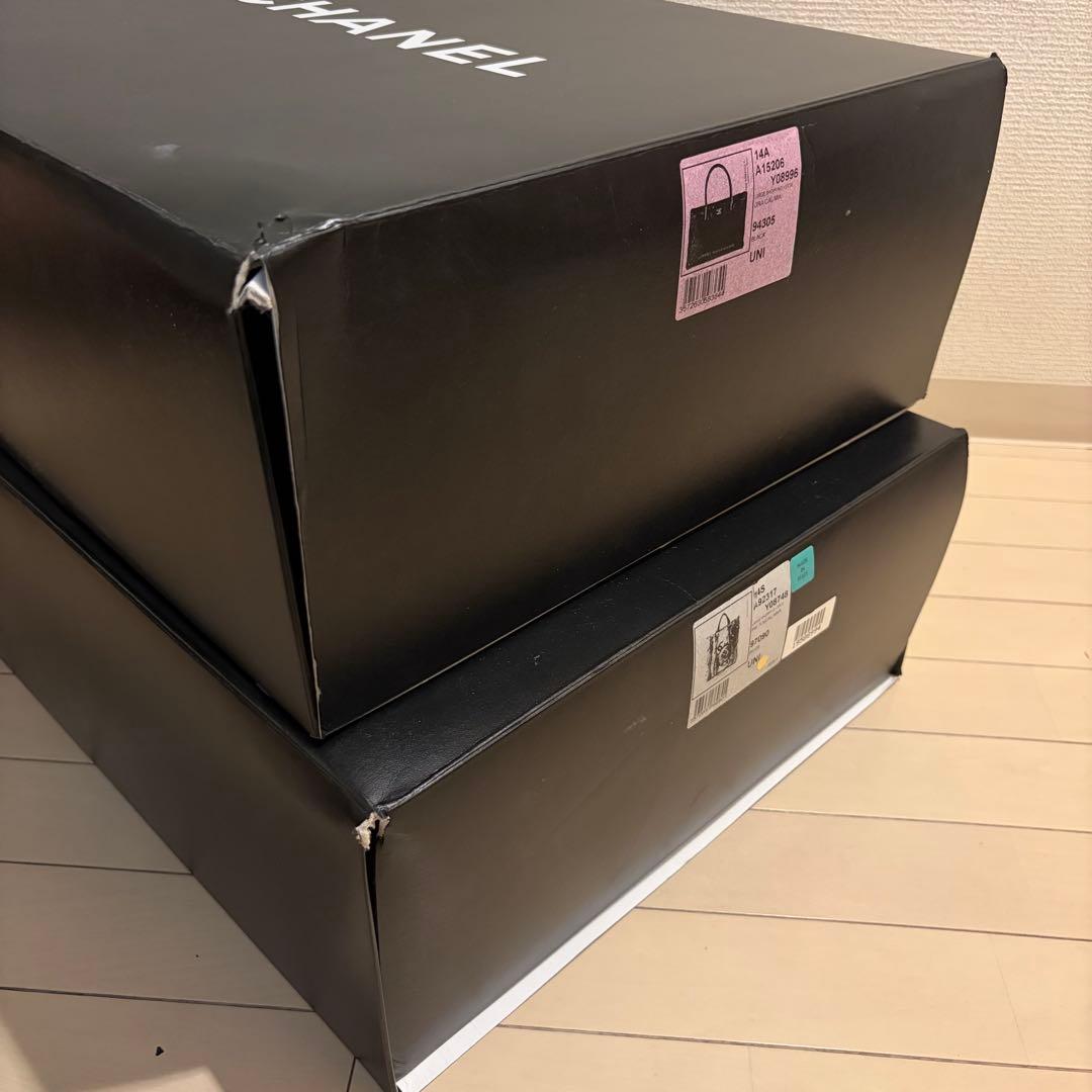 CHANELバッグ用特大ボックス空箱保存袋ポーチショッパーセット空箱15個まとめ