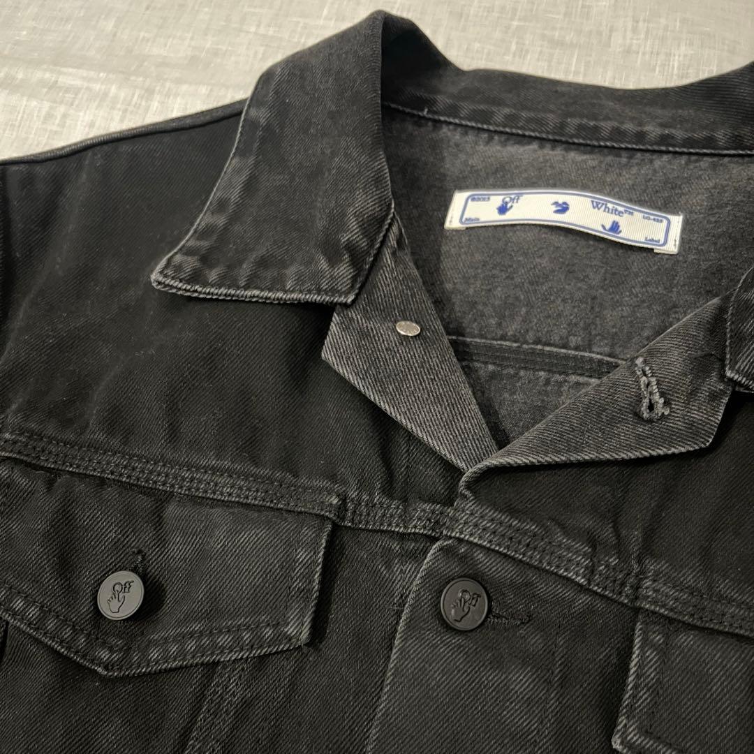 off-white デニムジャケット黒　メンズ